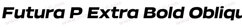 Futura P Extra Bold Oblique字体转换